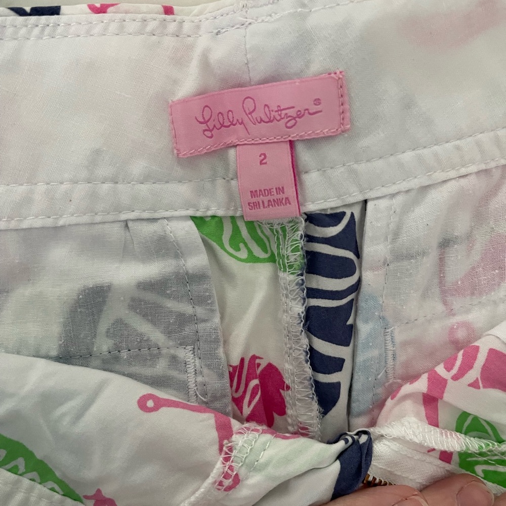 Lilly Pulitzer Nautical Shorts Size 2 - Picture 3 of 3